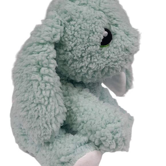 KellyToy Floppy Ear Bunny Rabbit Mint Green Sherpa Plush Stuffed Animal 10" - Picture 2 of 6